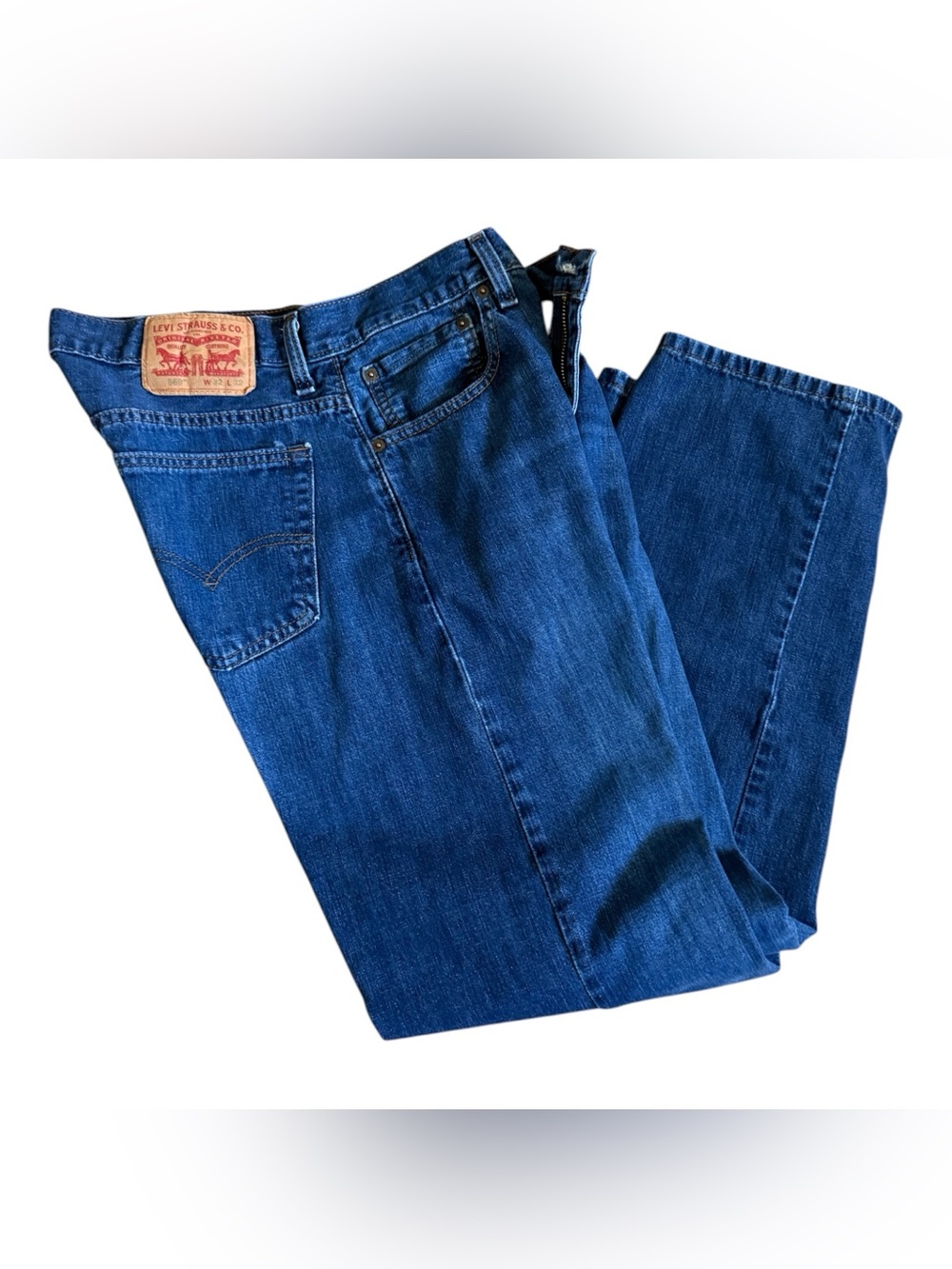 Levi Men's 569 Loose Straight-Leg Blue Jeans- 32 x 32 - Picture 4 of 12